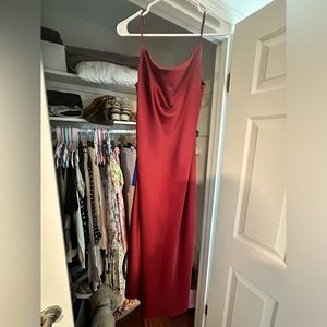 Aura satin dress. Worn once.